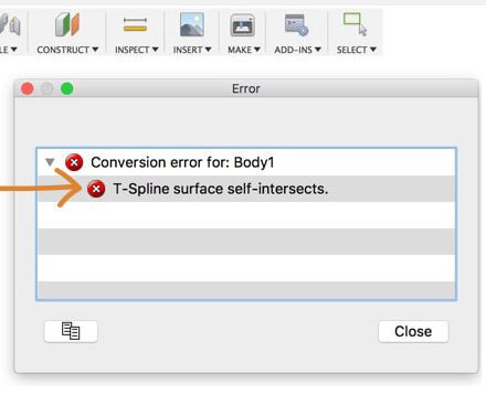 How to Repair Self-Intersecting T-Spline Errors in Fusion 360
