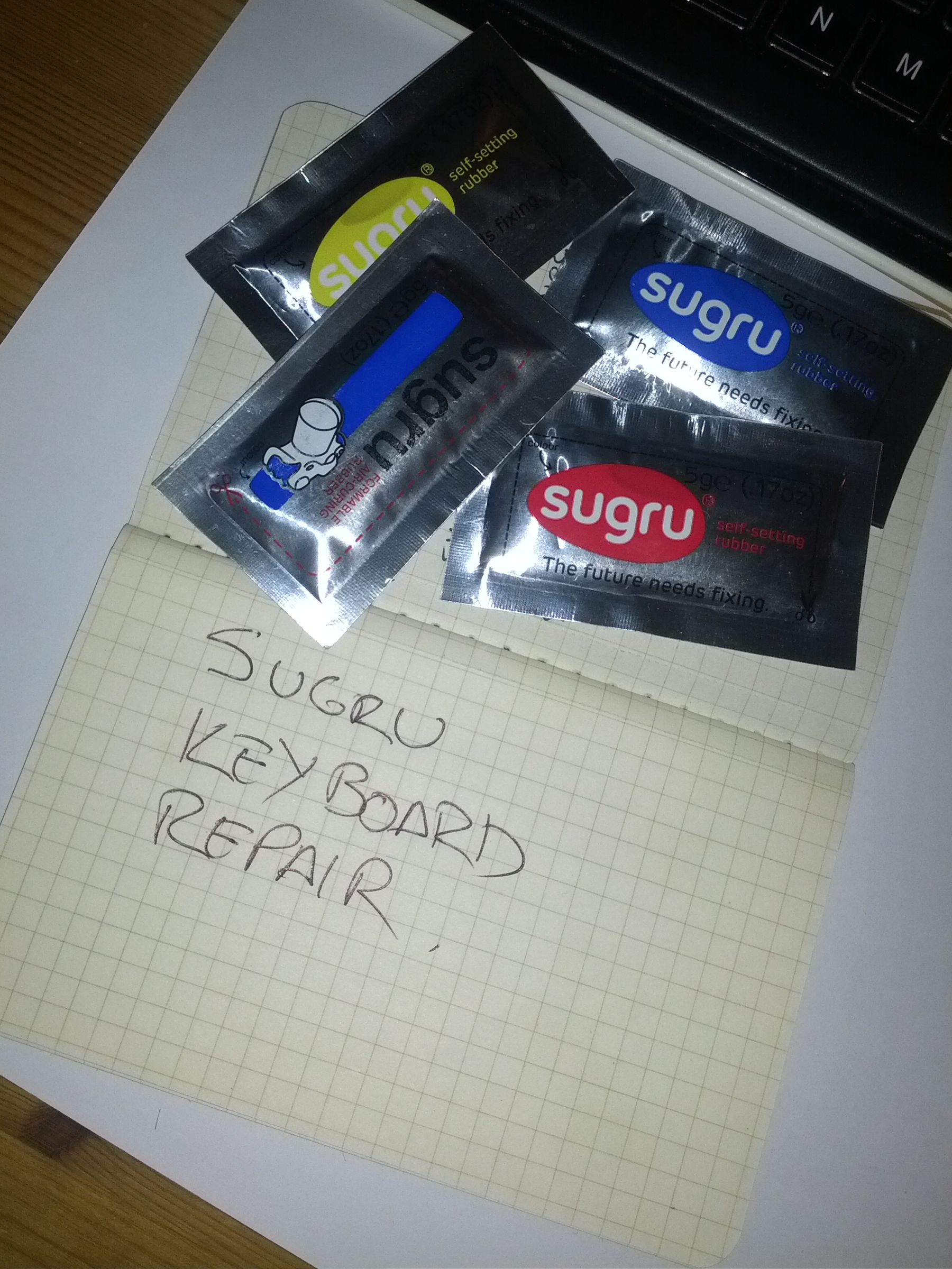 Sugru Keyboard Repair