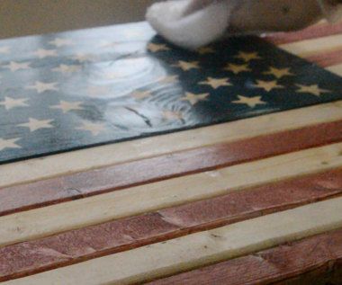 Rustic Wooden American Flag Build