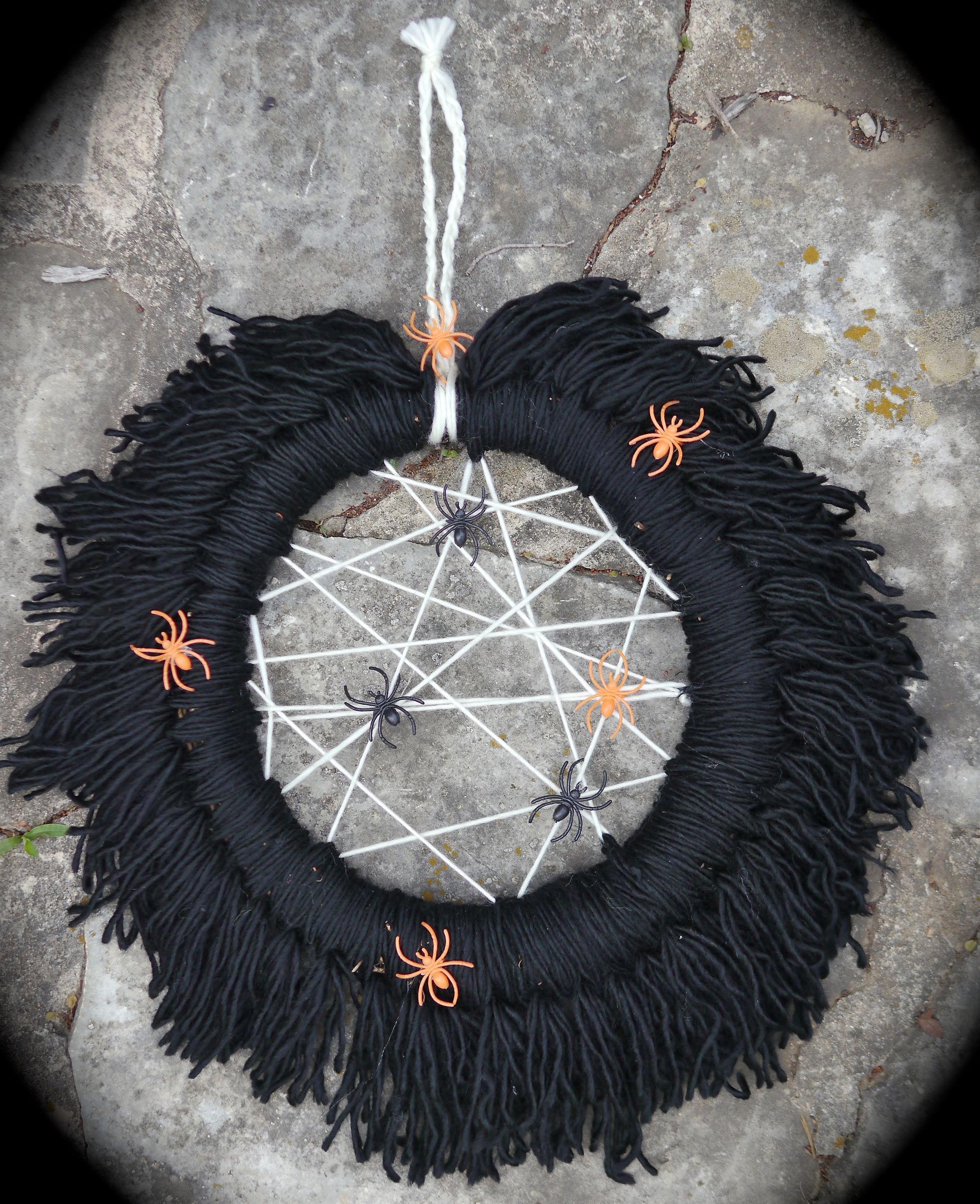 Spooky Yarn Wreath