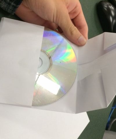 Easy One Piece of Paper CD/DVD Case
