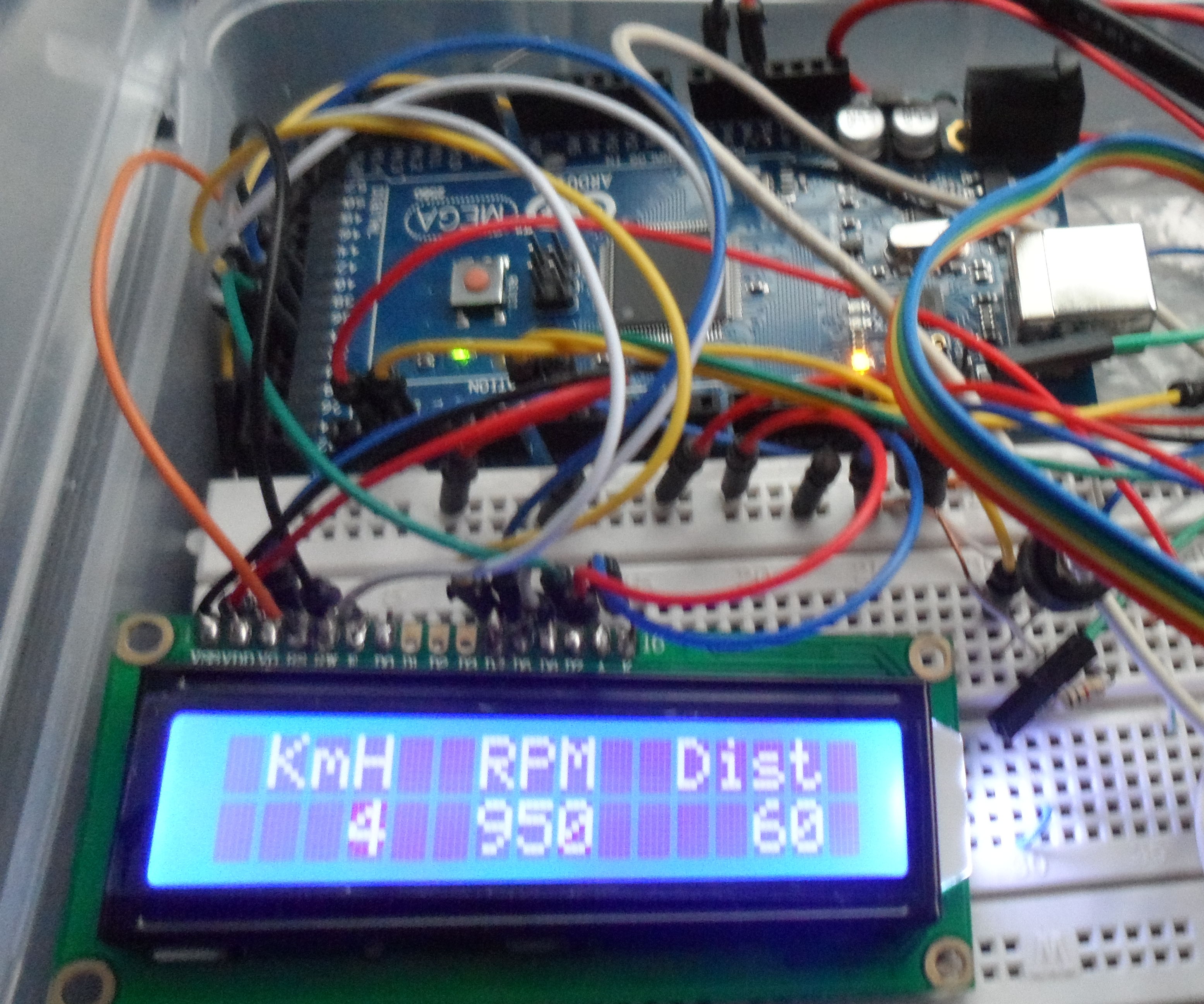 Car Datta Logger Using OBD II Protocol (atmega 2560+ SD Card + Lcd 16x2)