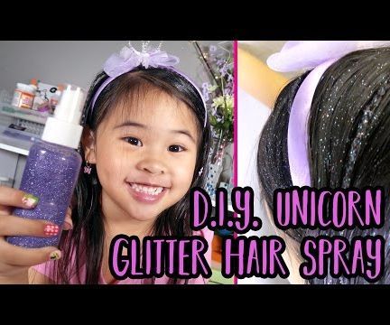 DIY Unicorn Glitter Hair Spray | Easy Hair Glitter Tutorial
