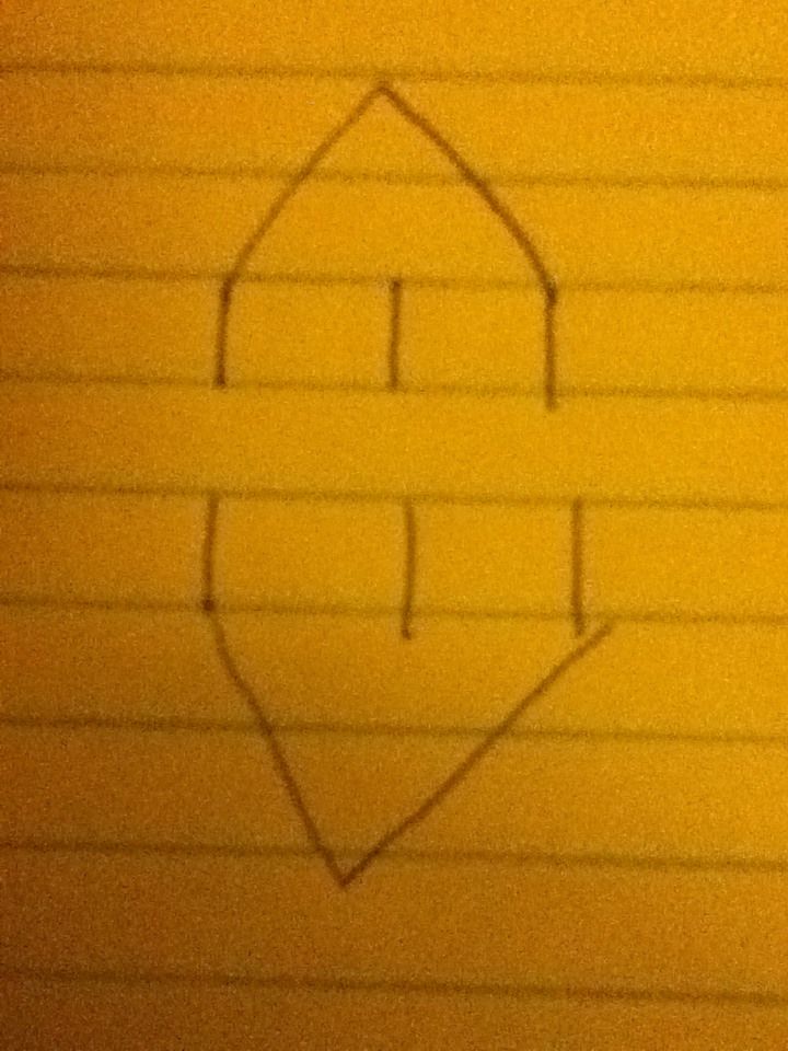 Make 2 "Housetops"