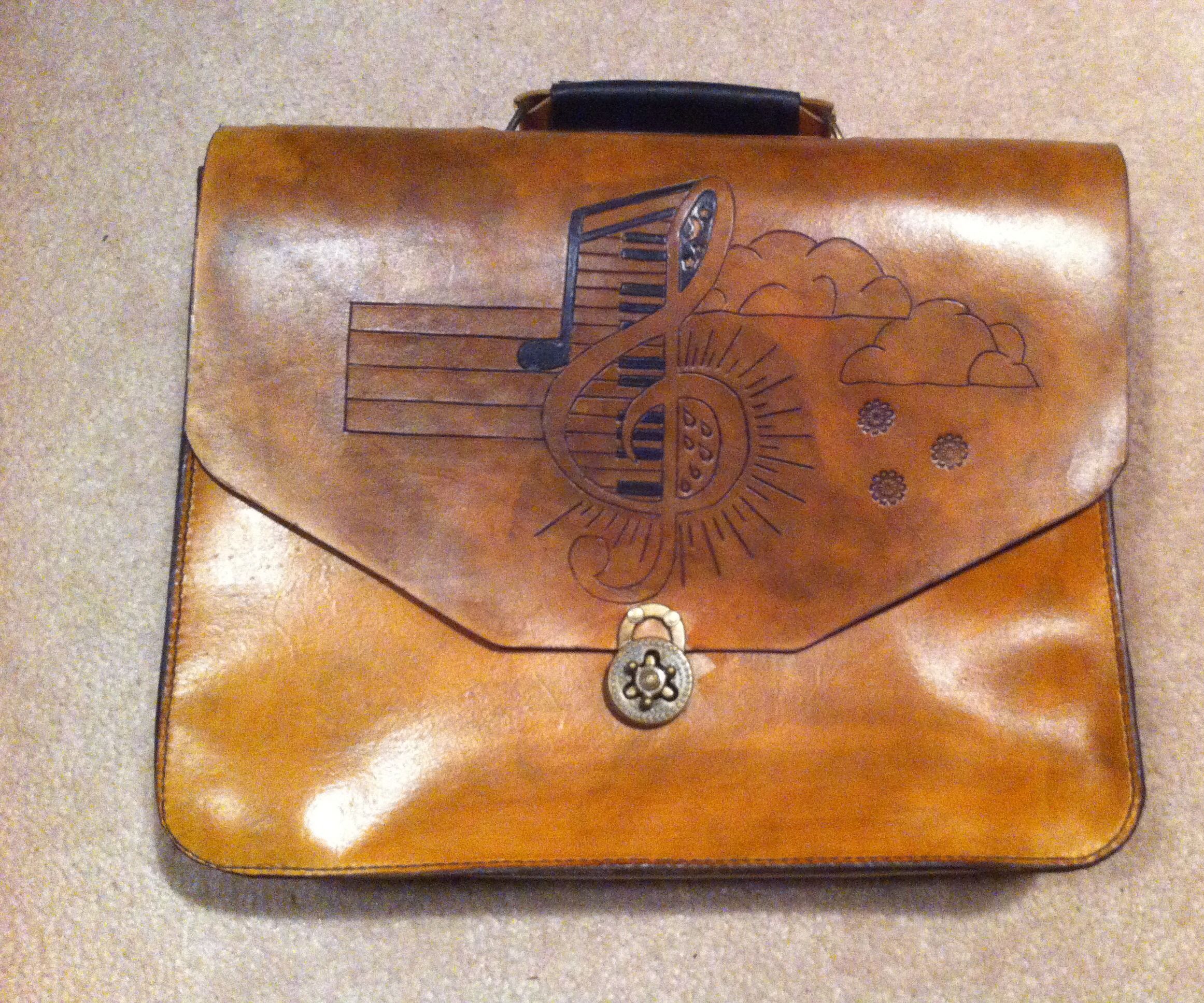 Leather Messenger Bag/Brief Case