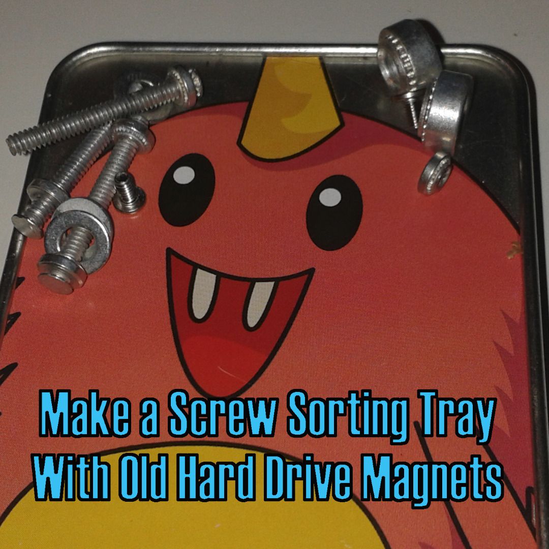 Make a Hardware Sorting Tray From Hard Drive 3 Steps