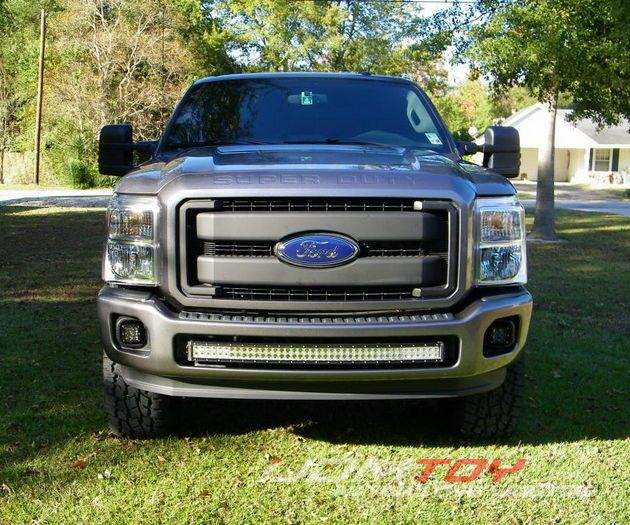2011-16 Ford F250 F350 40" Curved LED Light Bar Installation