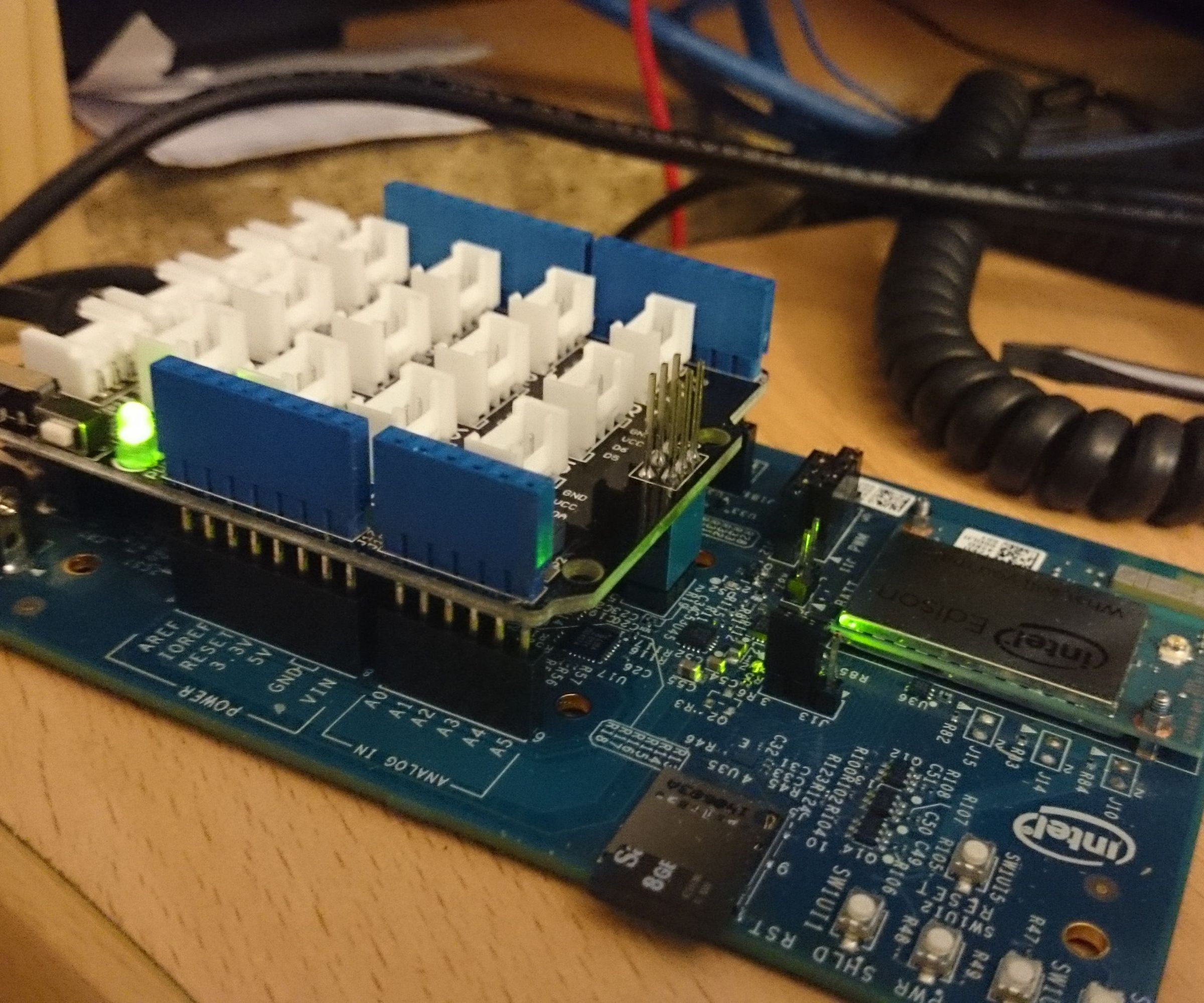 Intel Edison Temperature Controlled Relay