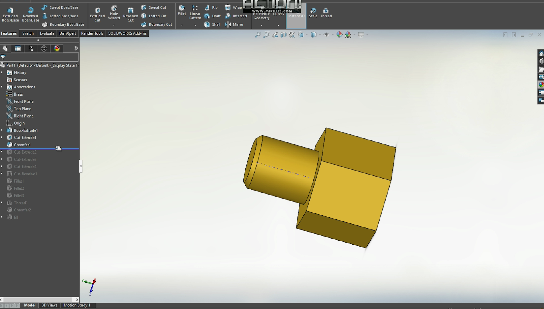 Make a Brass Hot-End Nozzle for 3D Printing : 5 Steps (with Pictures ...