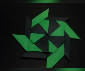 Origami Transforming Ninja Star