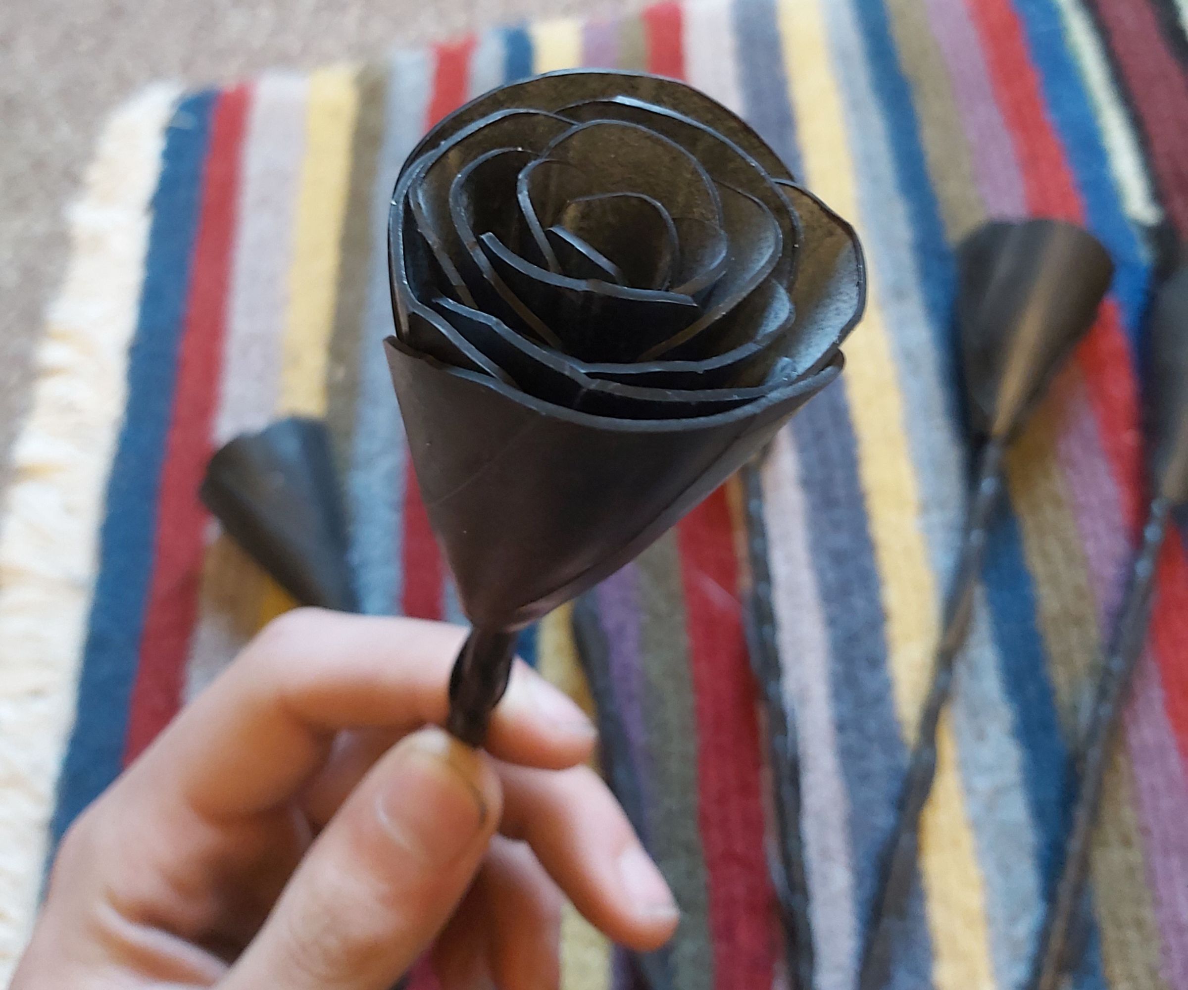 Recycled Innertube Roses