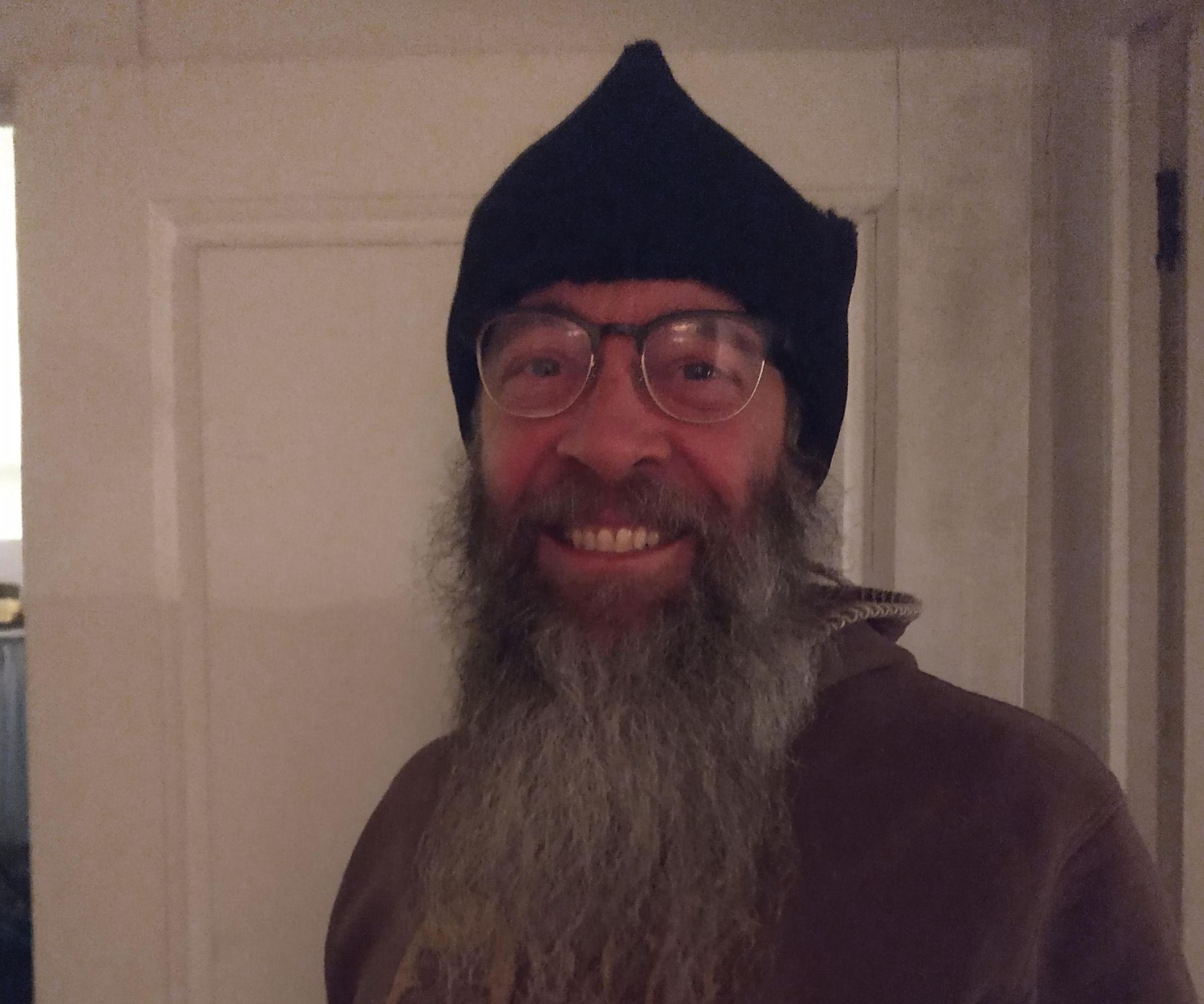 Winter Beanie Hat Made From Old Shearling Coat