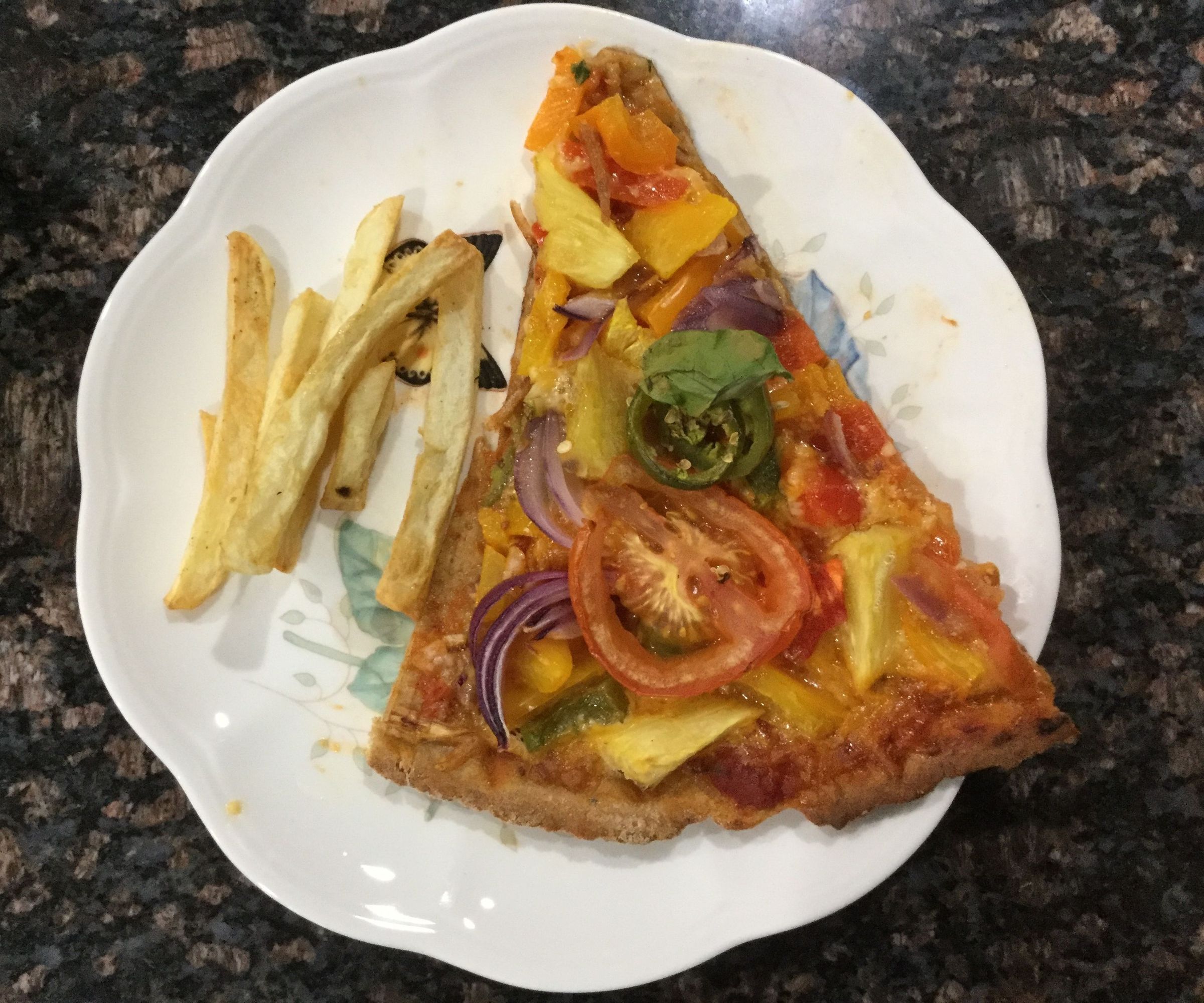 Homemade Pizza with Fries