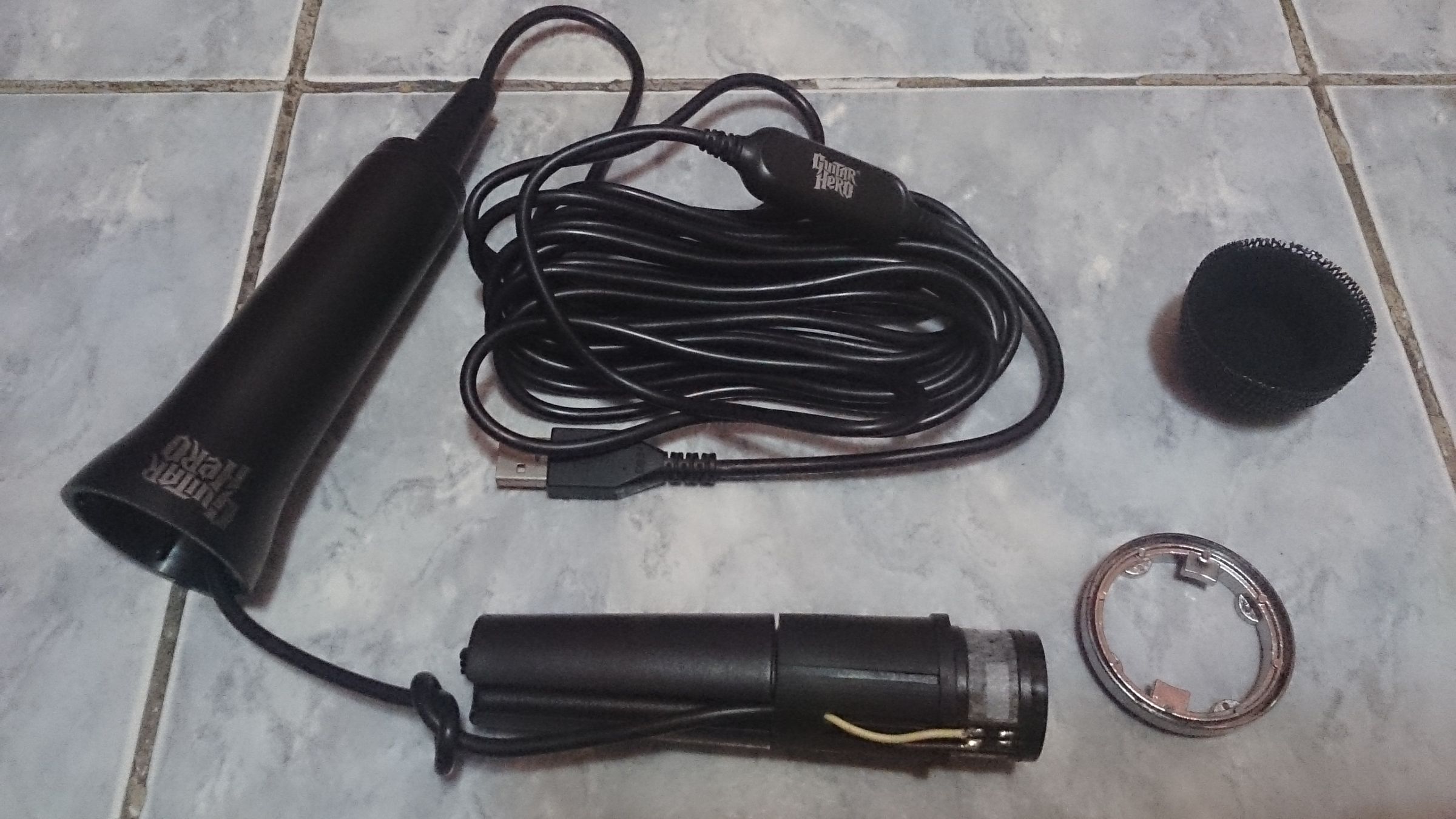 Guitar Hero Microphone Teardown 5 Steps Instructables