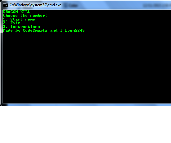 Batch File Dragon Game Updated