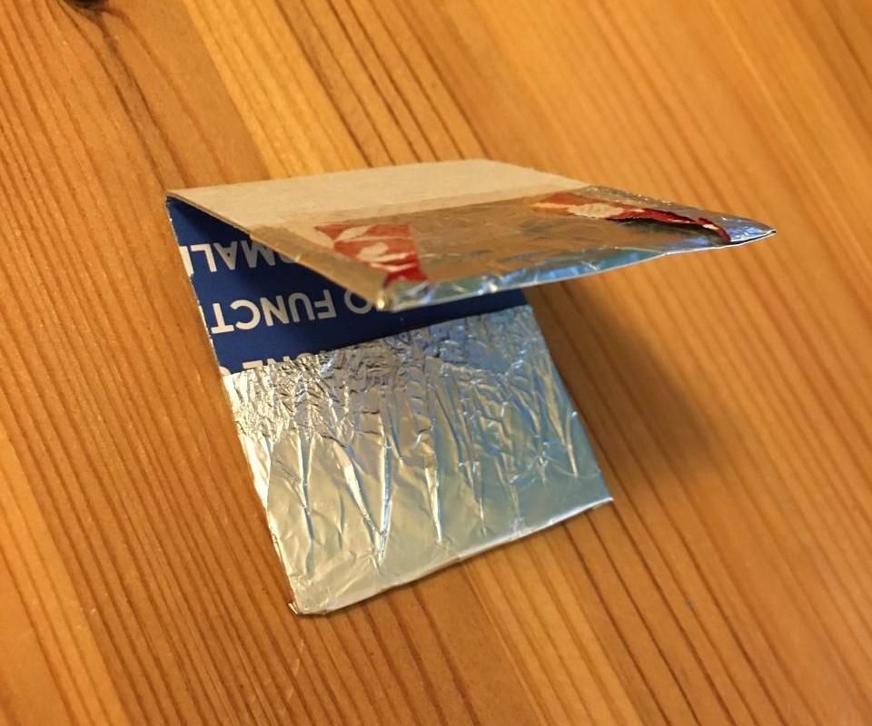 Make a Switch From Cardboard and a Foil Wrapper