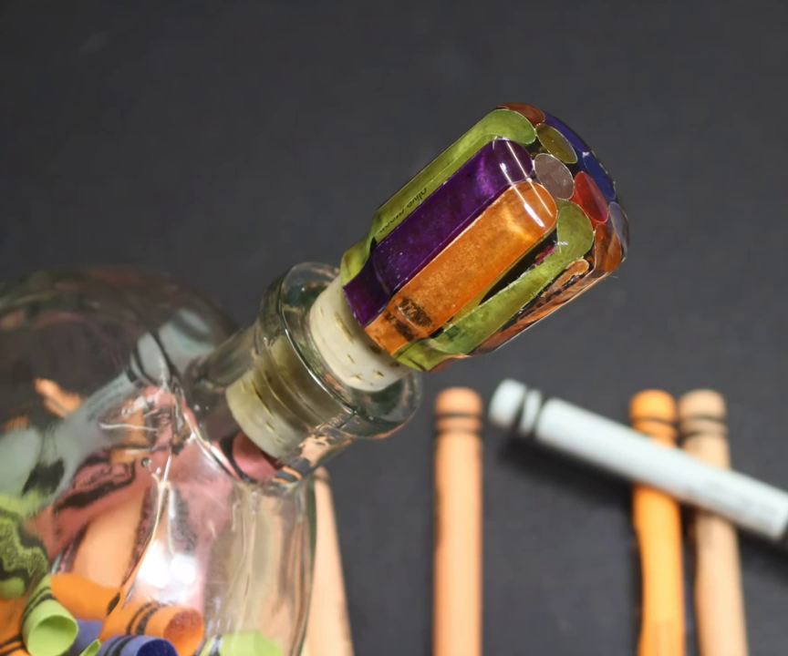 Crayon Wrapper Wine Stopper