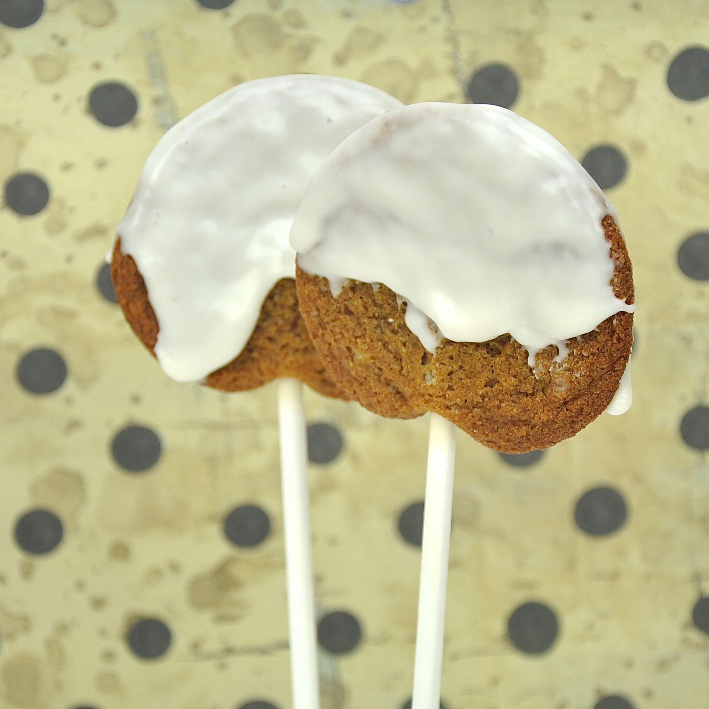 Sugar Coated Molasses Cookie Pops