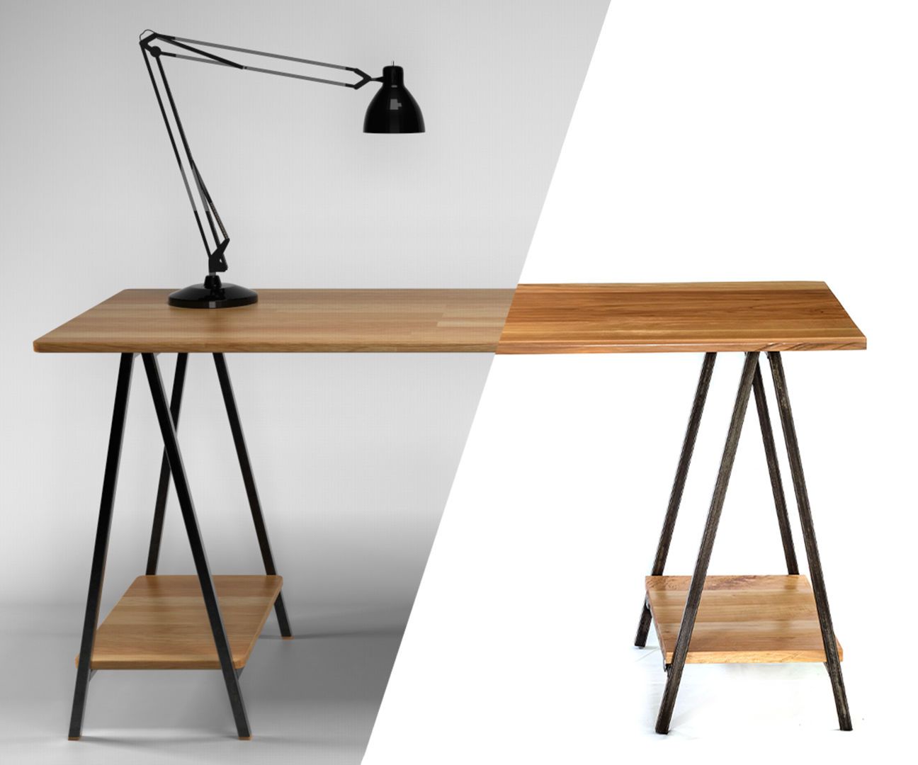 Folding Sawhorse Desk