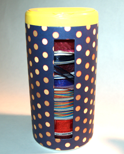 Recycled Ribbon Organizer