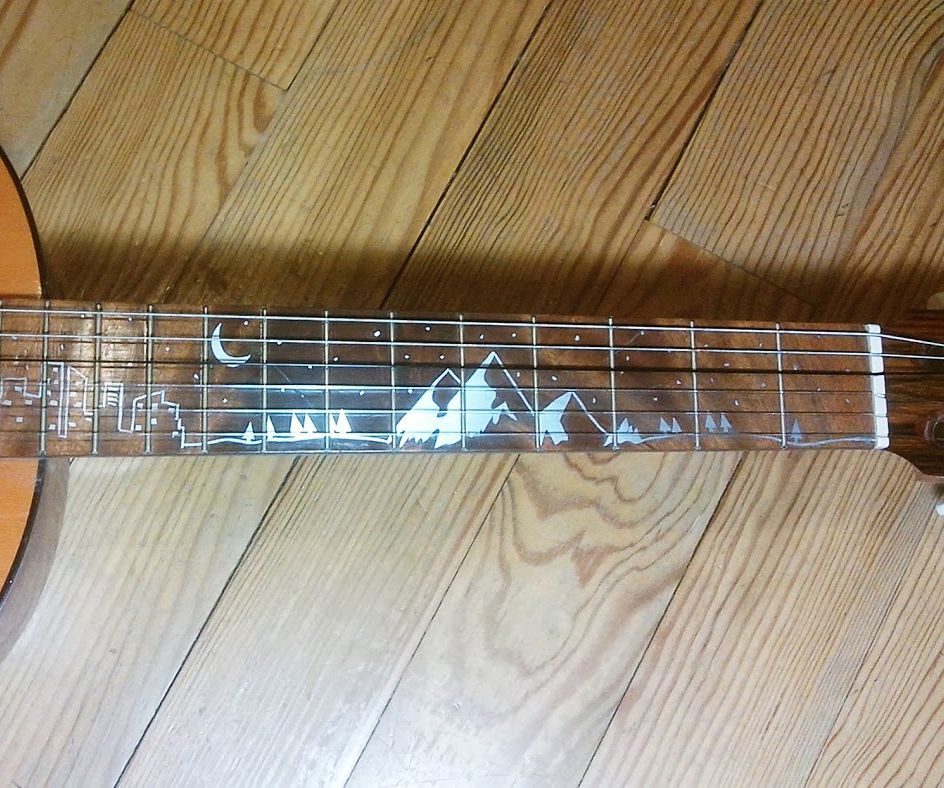 Aluminum Handle Inlay Guitar DIY