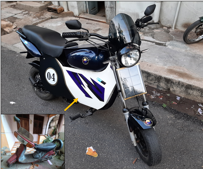 An EMV Zap Solar E Bike