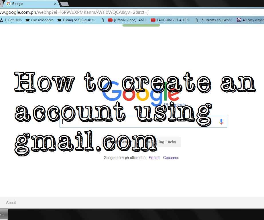 How to Create an Account Using Gmail.com??