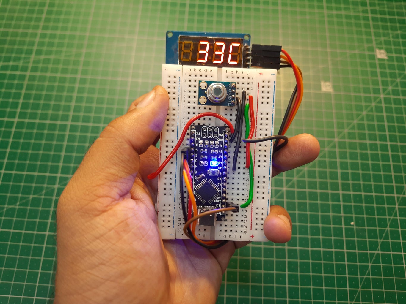 Non-Contact Temperature Sensor With Display : 10 Steps - Instructables