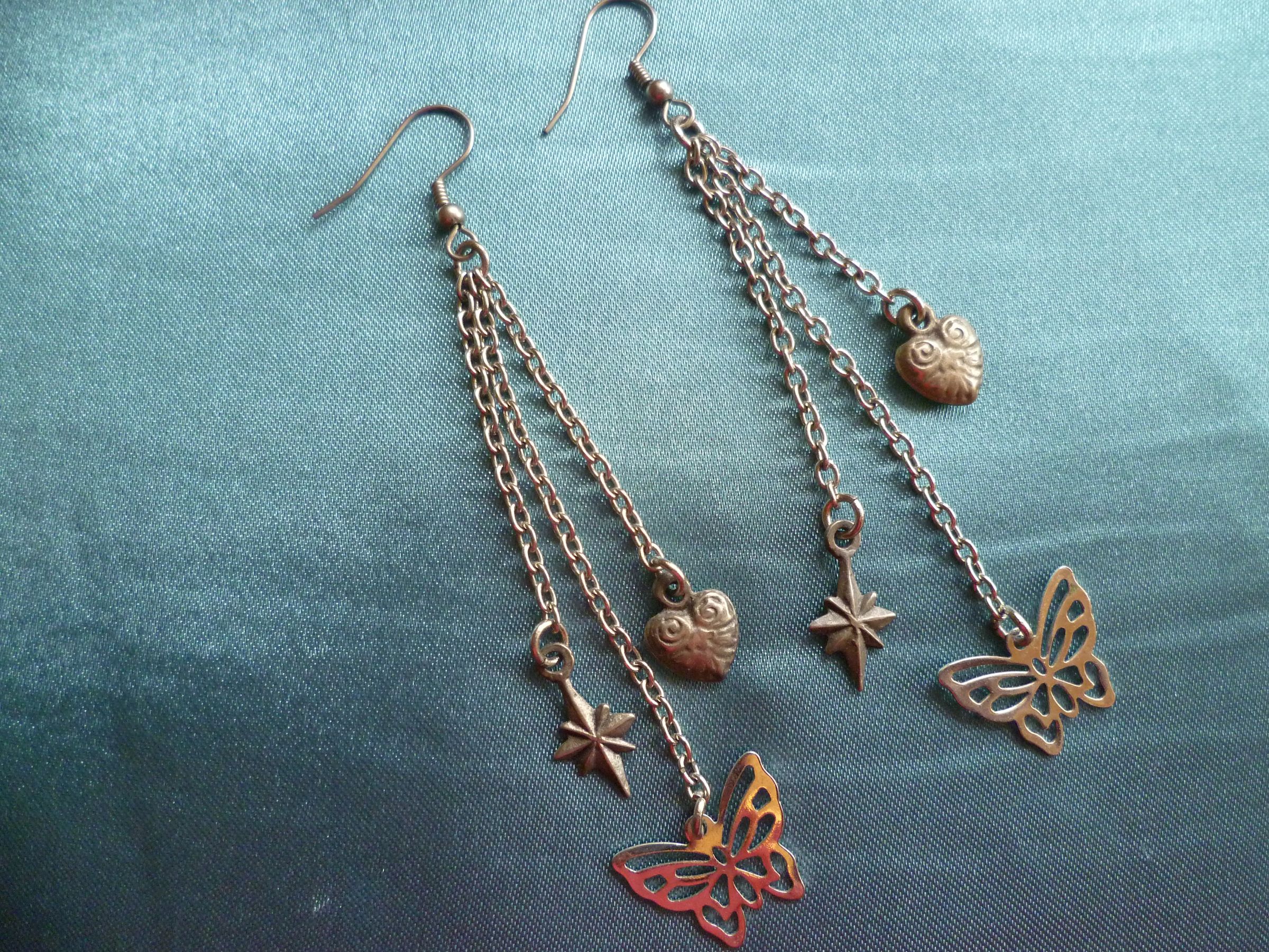 Butterfly Chain Earrings