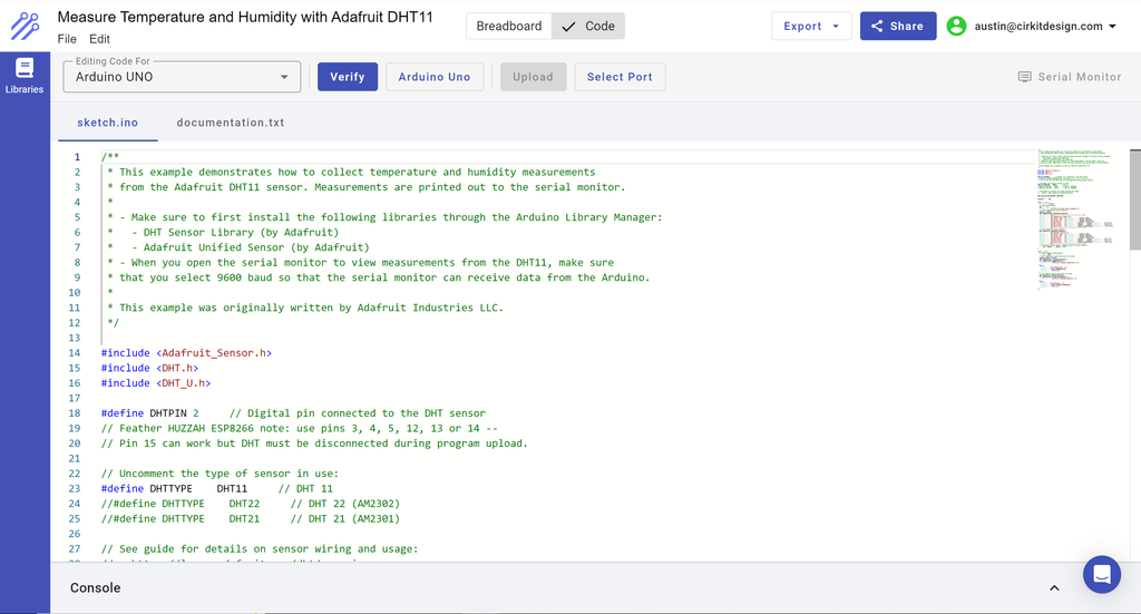 DHT11 (temperature and Humidity Sensor) + Arduino UNO: a Tutorial : 3 ...