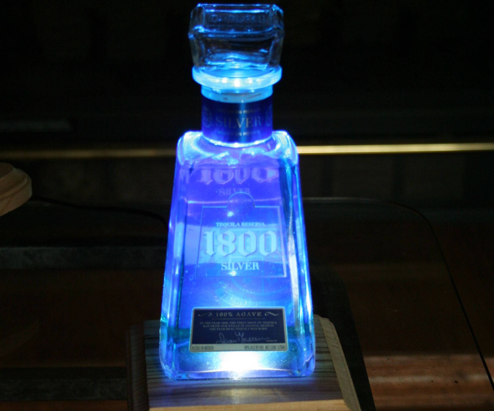 Lighted Liquor Bottle Display Base
