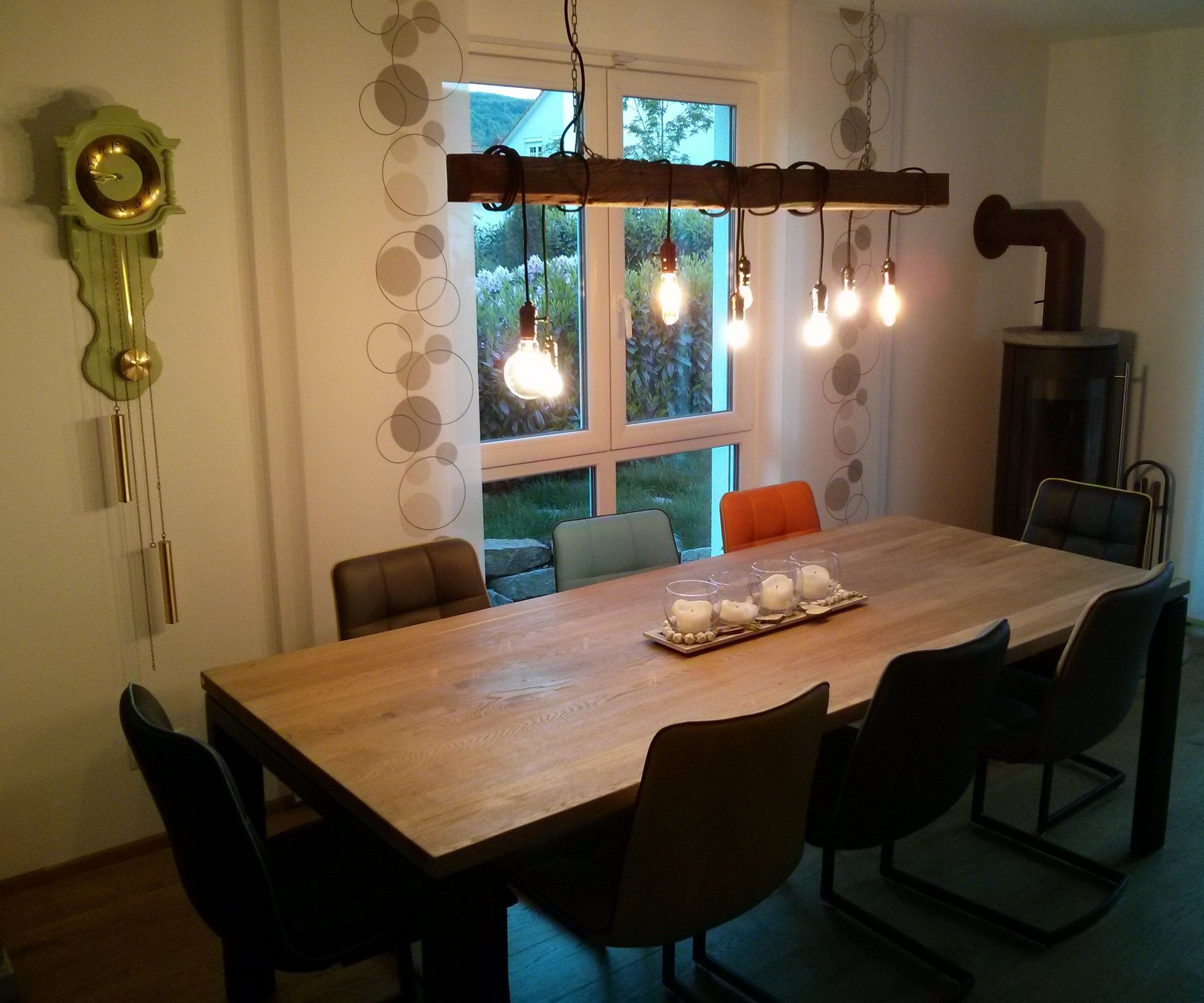 Reclaimed Timber Edison Lamp