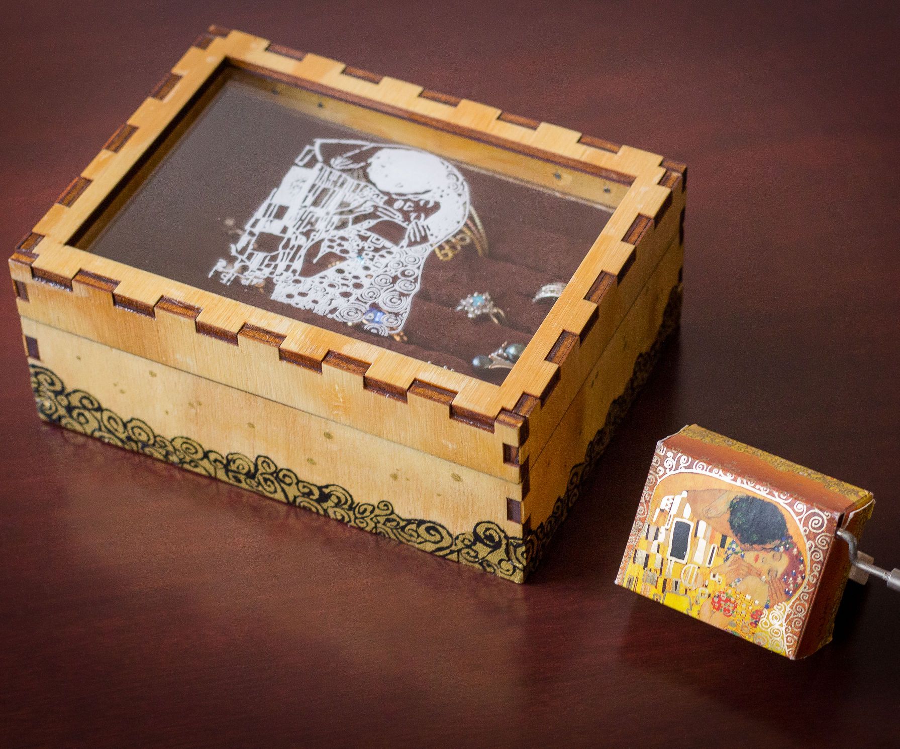 Gustav Klimt Inspired Jewelry Box