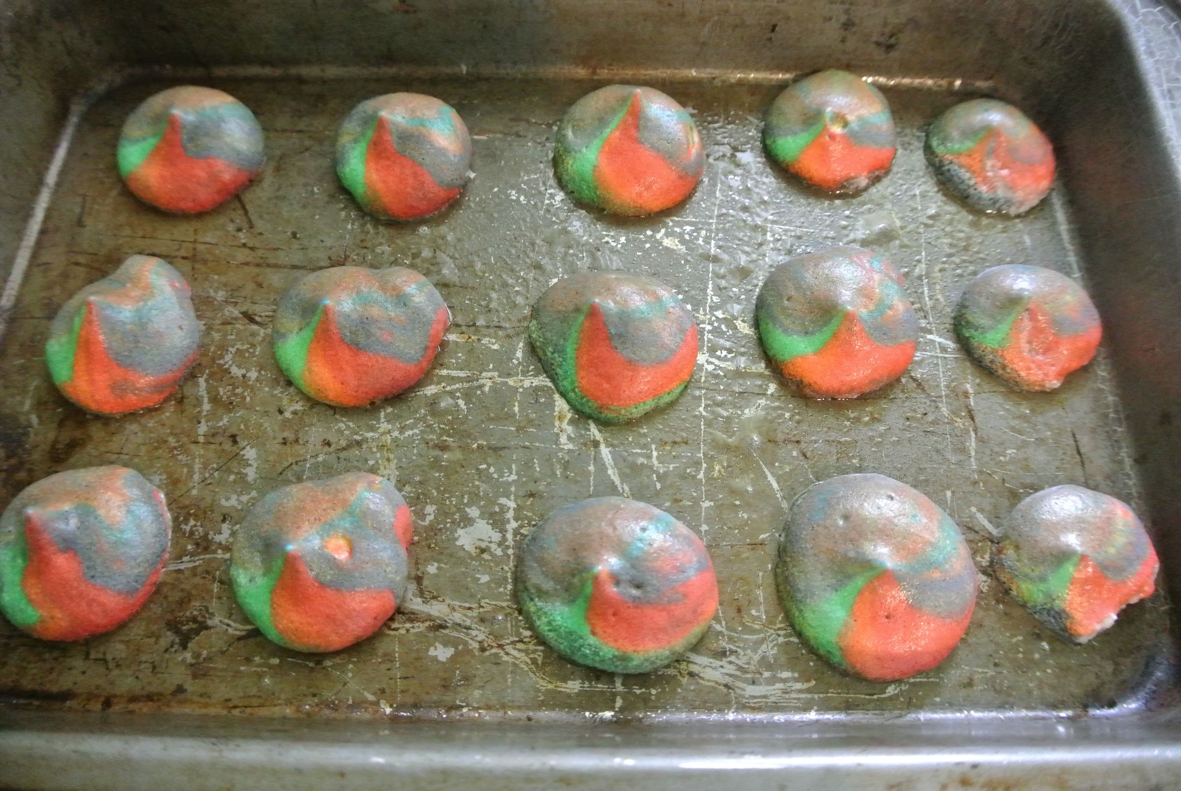 Rainbow Tiedye Cherry Meringue Cookies 8 Steps Instructables