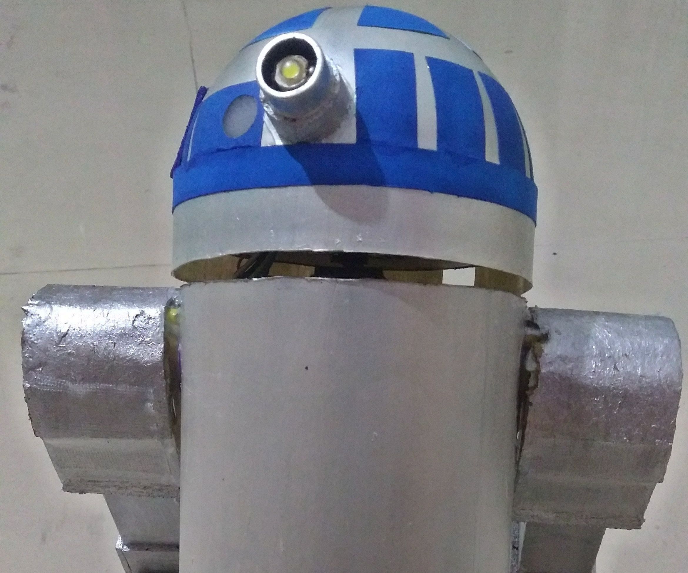 Voice Controlled R2D2 Inspired Droid Using Blynk and Ifttt