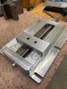 Low Profile Vise for Desktop Size Milling Machines.
