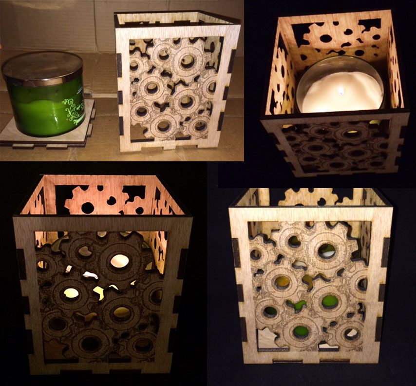 Simple Candle Holder "I Made It at TechShop"