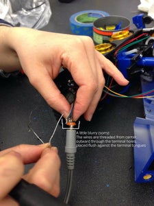 Wiring the Extension Cable (lead) to the Mounted Female Jack