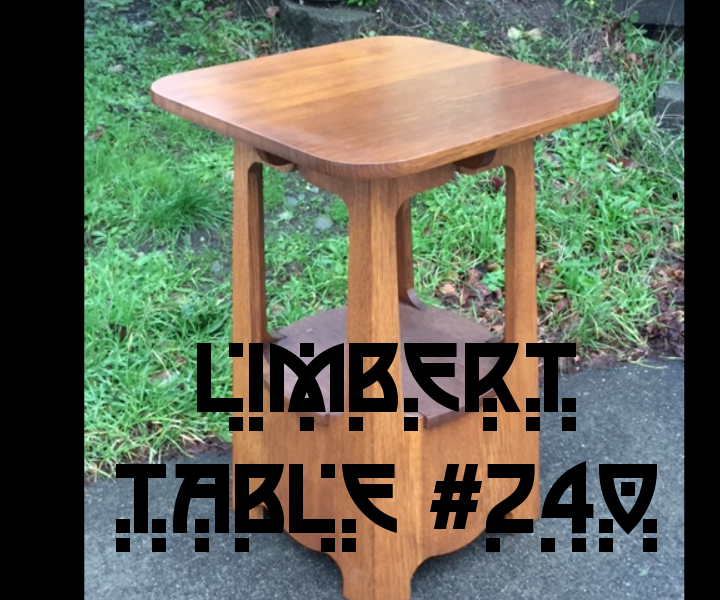 Heirloom Quality Quartersawn White Oak Limbert Table #240 w/ Authentic Ammonia Fumed Finish