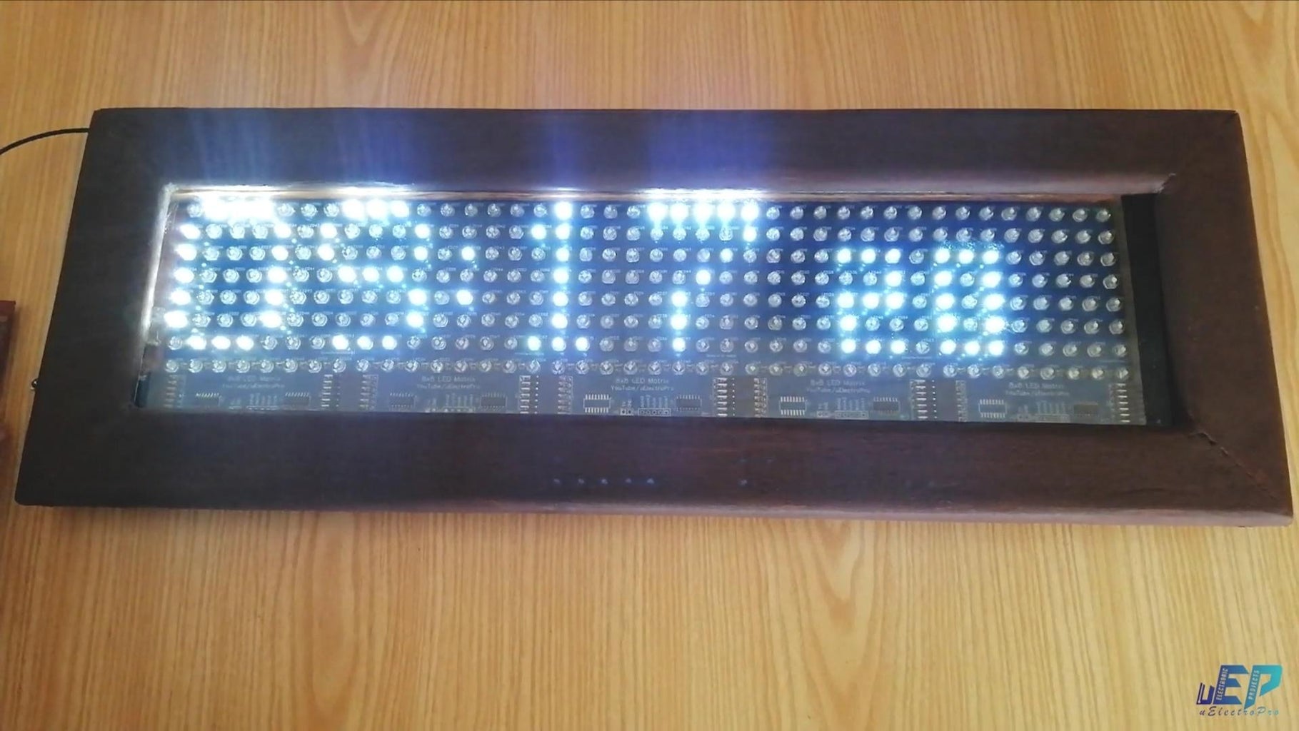 8x40 LED Matrix Clock Using DS3231 RTC Module and Arduino : 8 Steps ...