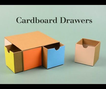Cool DIY Project - Cardboard Drawers 