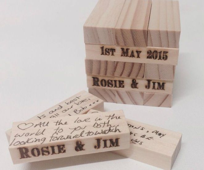 Building Block Alternative Wedding Guest Book