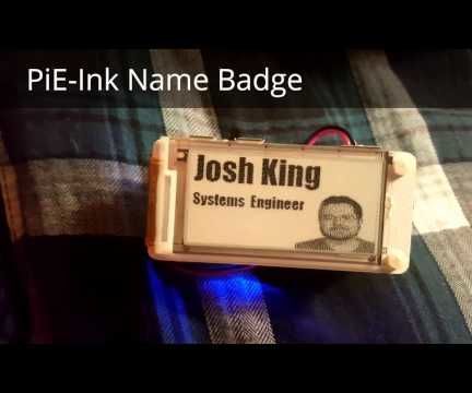 PiE-Ink Name Badge