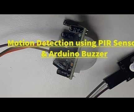 How to Use PIR Sensor and a Buzzer Module - Visuino Tutorial