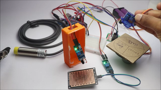 Automatic Dry Wet and Metal Waste Segregation Project Using Arduino : 6 ...