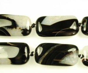 Amber Beads for Sale | Agate, Rectangle Shape 
