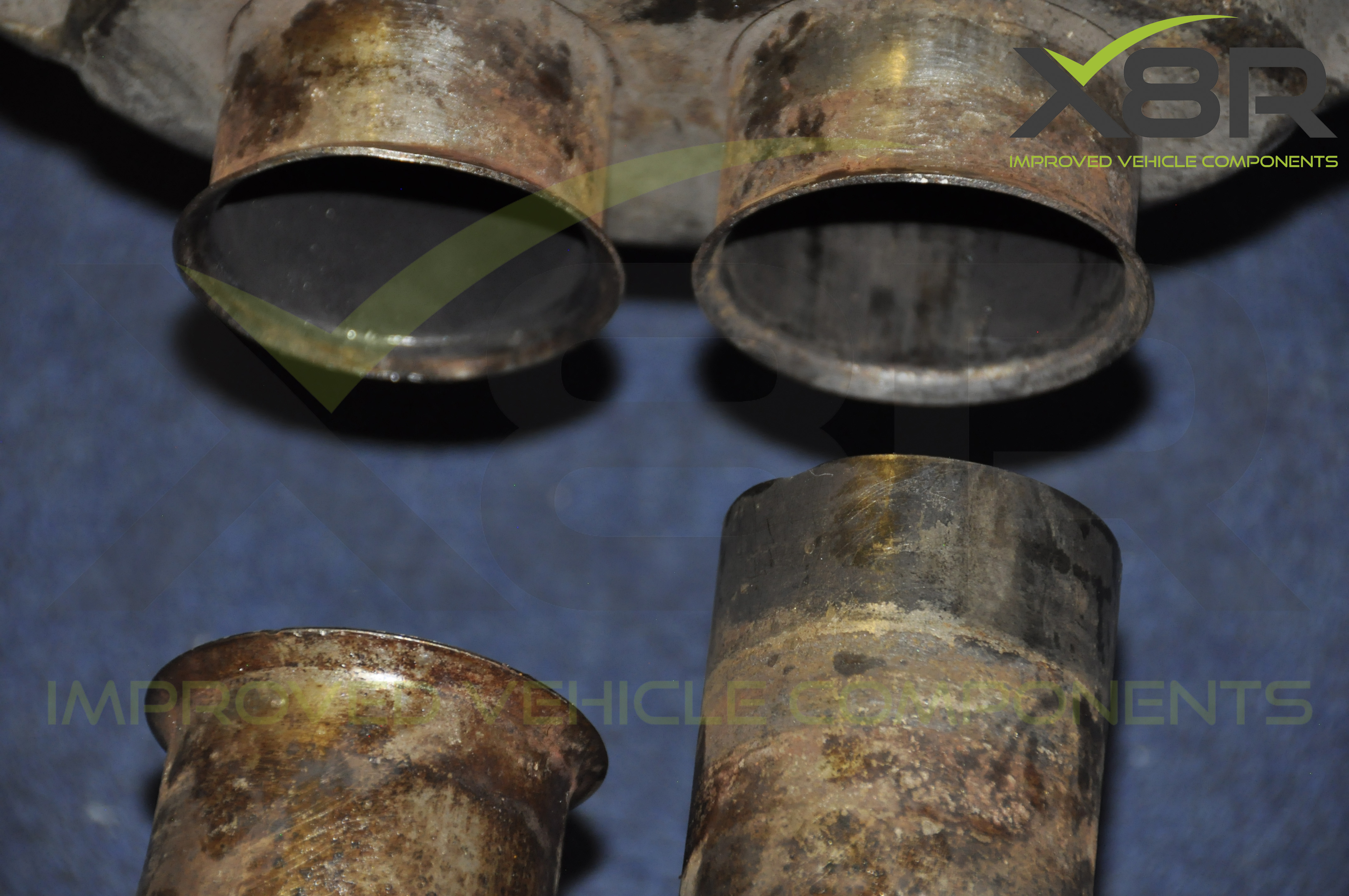 BMW E46 M3 Exhaust Muffler Back Box Flange Rusted Corroded Flanges