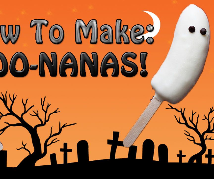 Spooky BOO-nanas! (Super Easy, No Cook)