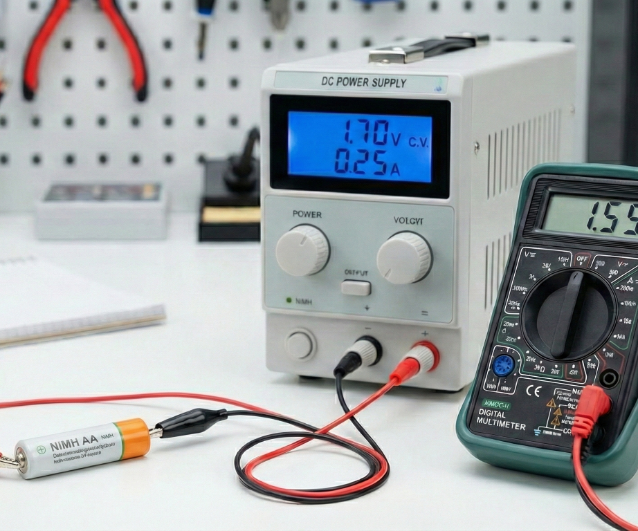 Charging NiCd/NiMh Batteries With Power Supply