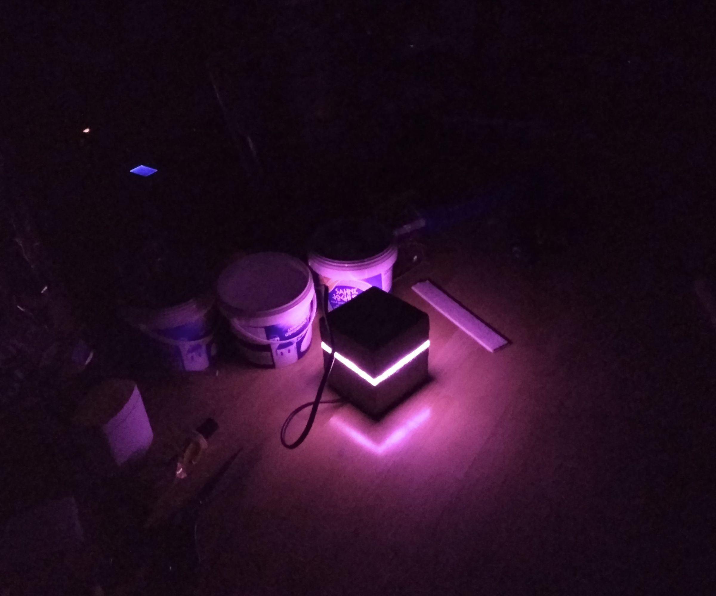 Concrete Cube Low Power Night Light